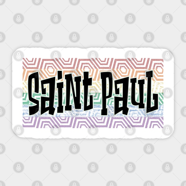LGBTQ PRIDE USA SAINT PAUL Sticker by Zodiac BeMac